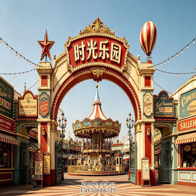 地产艺术-房地产玻璃钢门头雕塑展品