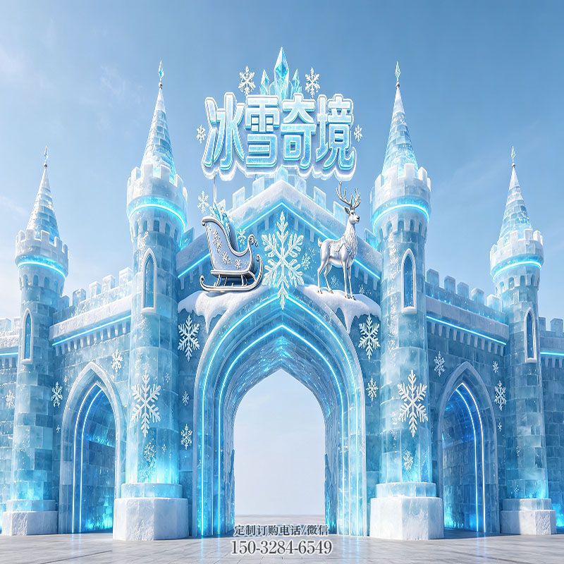 三维景观-旅游区玻璃钢门头雕塑摆放