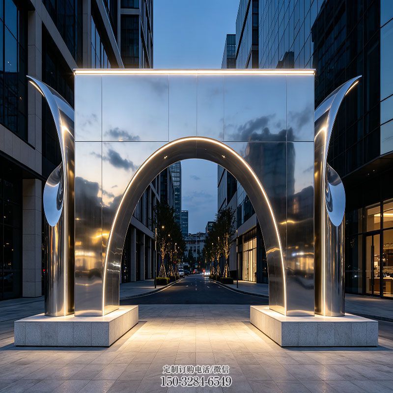 小品实景-大型门头雕塑标识